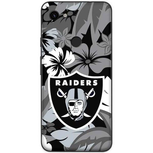 NFL Las Vegas Raiders Tropical Print Google Pixel 3a XL Skin